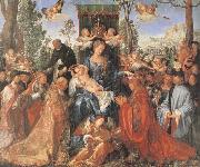 Albrecht Durer The Feast of the rose Garlands the virgen,the Infant Christ and St.Dominic distribut rose garlands France oil painting artist